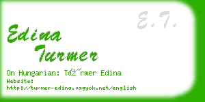 edina turmer business card